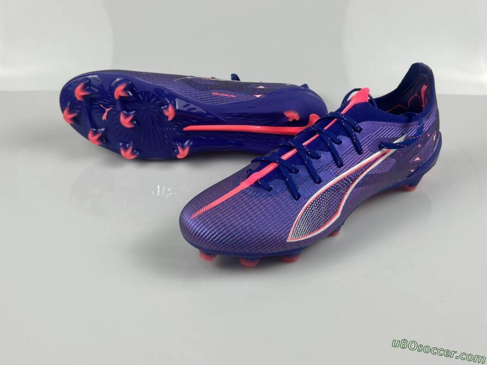 Puma Ultra 5 Ultimate FG Firm Ground Soccer Cleats - Blue/Pink/White