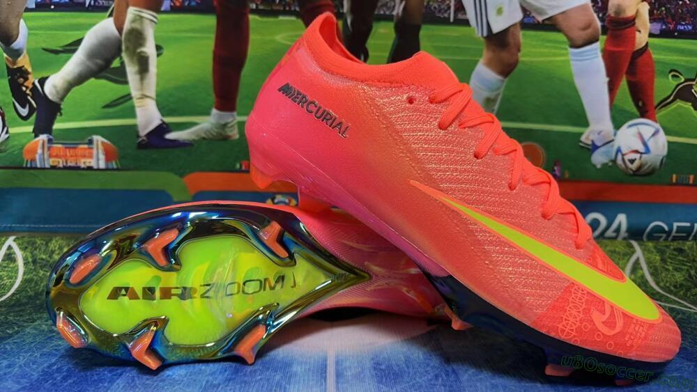 Nike Air Zoom Mercurial Vapor 15 Elite FG Firm Ground Soccer Cleats - Red/Yellow/Black
