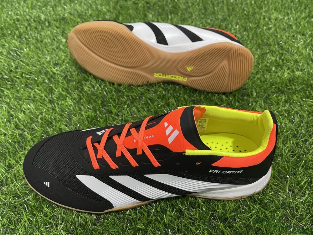 Adidas Predator 24 Elite IC Indoor & Futsal Soccer Shoes - Black/White/Red