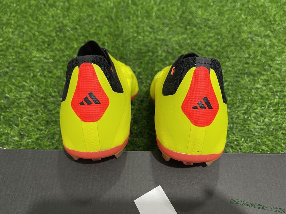 Adidas Predator 24 Elite AG Artificial Grass Soccer Cleats - Yellow/Silver/Red