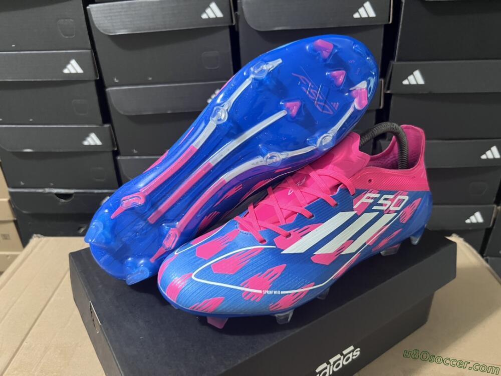 Adidas F50 Elite FG Firm Ground Soccer Cleats - Blue/Red/White