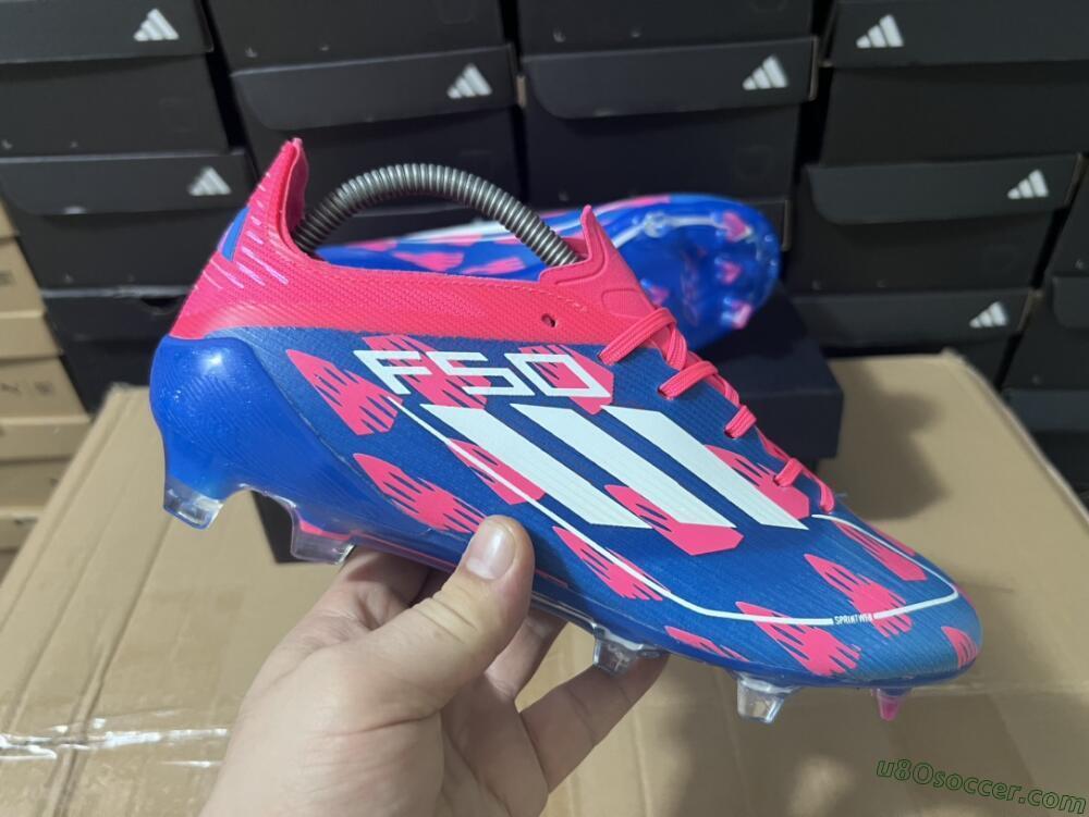 Adidas F50 Elite FG Firm Ground Soccer Cleats - Blue/Red/White
