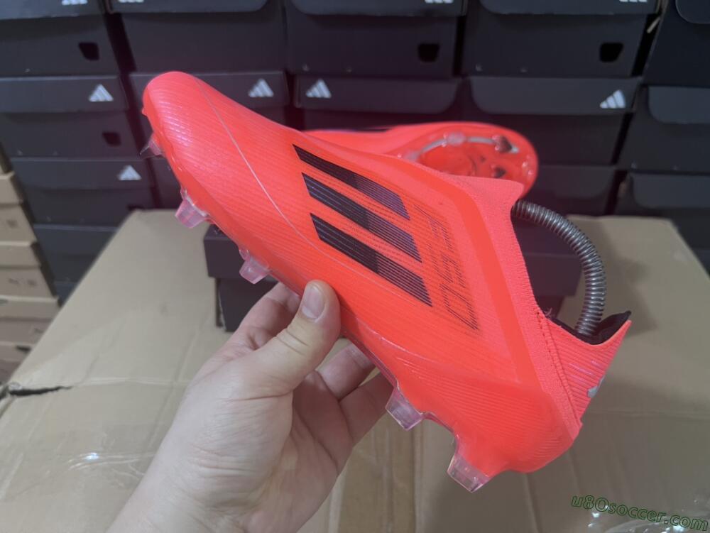 Adidas F50 Elite Laceless FG Firm Ground Soccer Cleats - Red/Blue/Silver