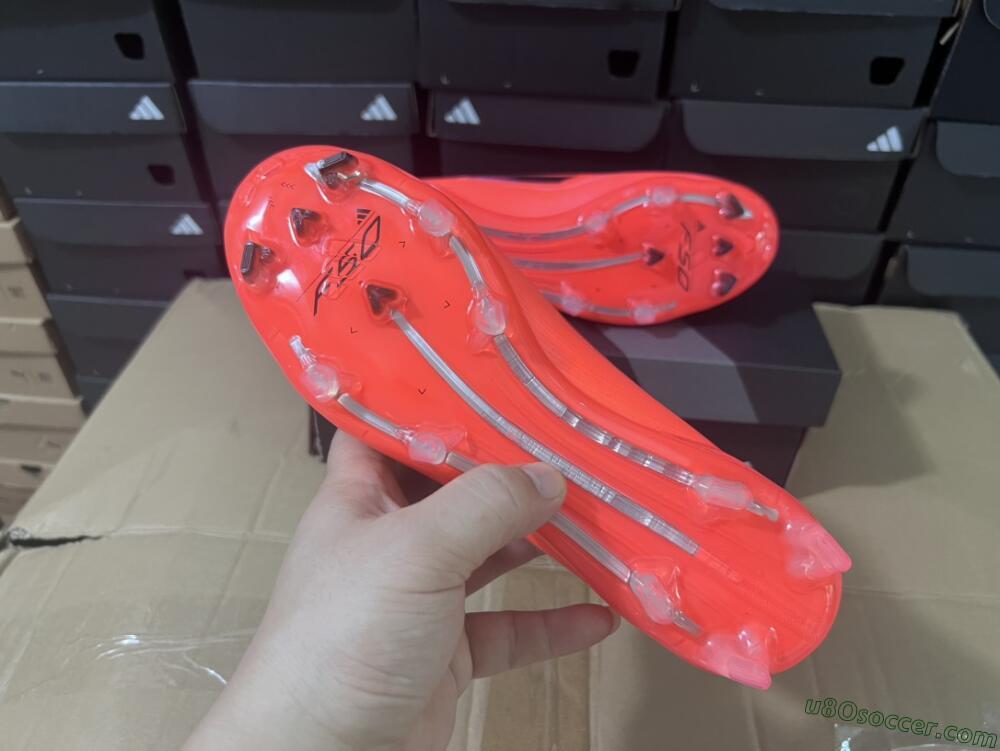 Adidas F50 Elite Laceless FG Firm Ground Soccer Cleats - Red/Blue/Silver