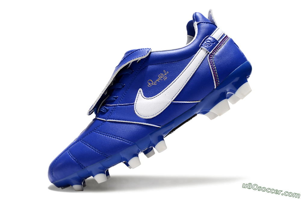 Ronaldo x Nike Tiempo Legend R10 Elite FG Firm Ground Soccer Cleats - Bule/White 5