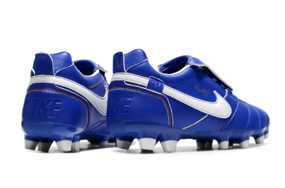 Ronaldo x Nike Tiempo Legend R10 Elite FG Firm Ground Soccer Cleats - Bule/White