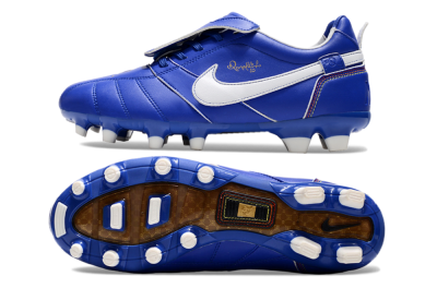 Ronaldo x Nike Tiempo Legend R10 Elite FG Firm Ground Soccer Cleats - Bule/White