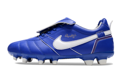 Ronaldo x Nike Tiempo Legend R10 Elite FG Firm Ground Soccer Cleats - Bule/White