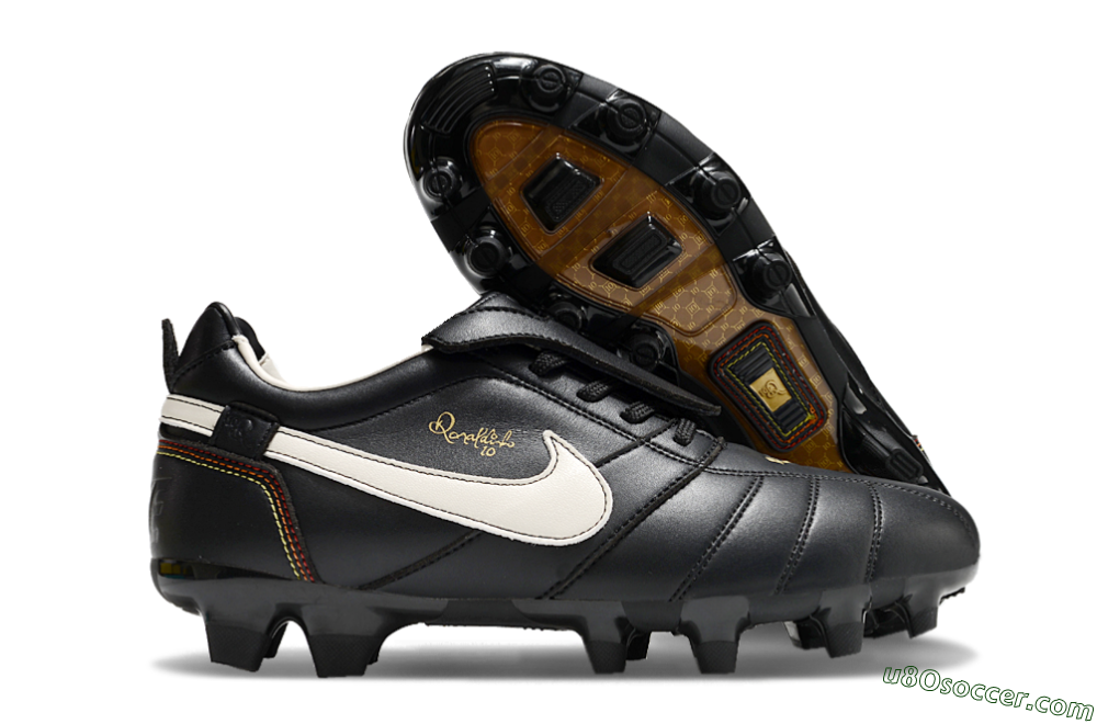 Ronaldo x Nike Tiempo Legend R10 Elite FG Firm Ground Soccer Cleats - Black/White 1
