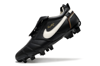 Ronaldo x Nike Tiempo Legend R10 Elite FG Firm Ground Soccer Cleats - Black/White
