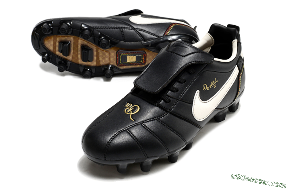 Ronaldo x Nike Tiempo Legend R10 Elite FG Firm Ground Soccer Cleats - Black/White 3