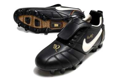 Ronaldo x Nike Tiempo Legend R10 Elite FG Firm Ground Soccer Cleats - Black/White