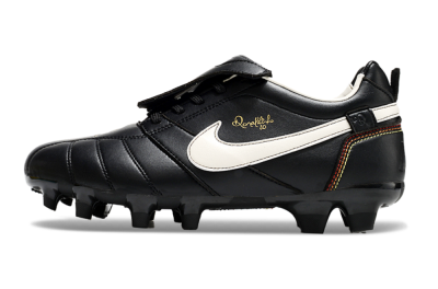 Ronaldo x Nike Tiempo Legend R10 Elite FG Firm Ground Soccer Cleats - Black/White