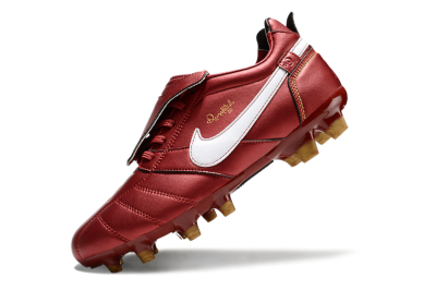 Ronaldo x Nike Tiempo Legend R10 Elite FG Firm Ground Soccer Cleats - Red/White