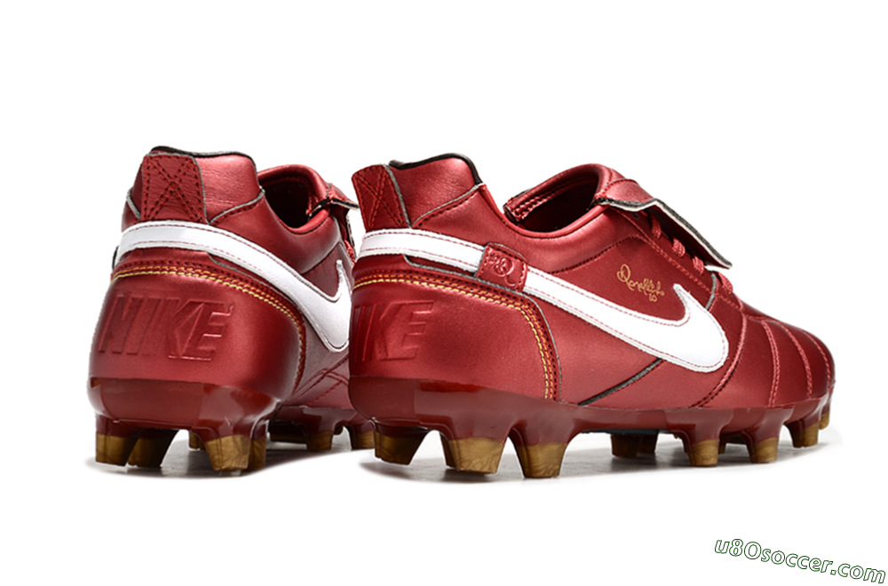 Ronaldo x Nike Tiempo Legend R10 Elite FG Firm Ground Soccer Cleats - Red/White 6