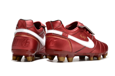 Ronaldo x Nike Tiempo Legend R10 Elite FG Firm Ground Soccer Cleats - Red/White