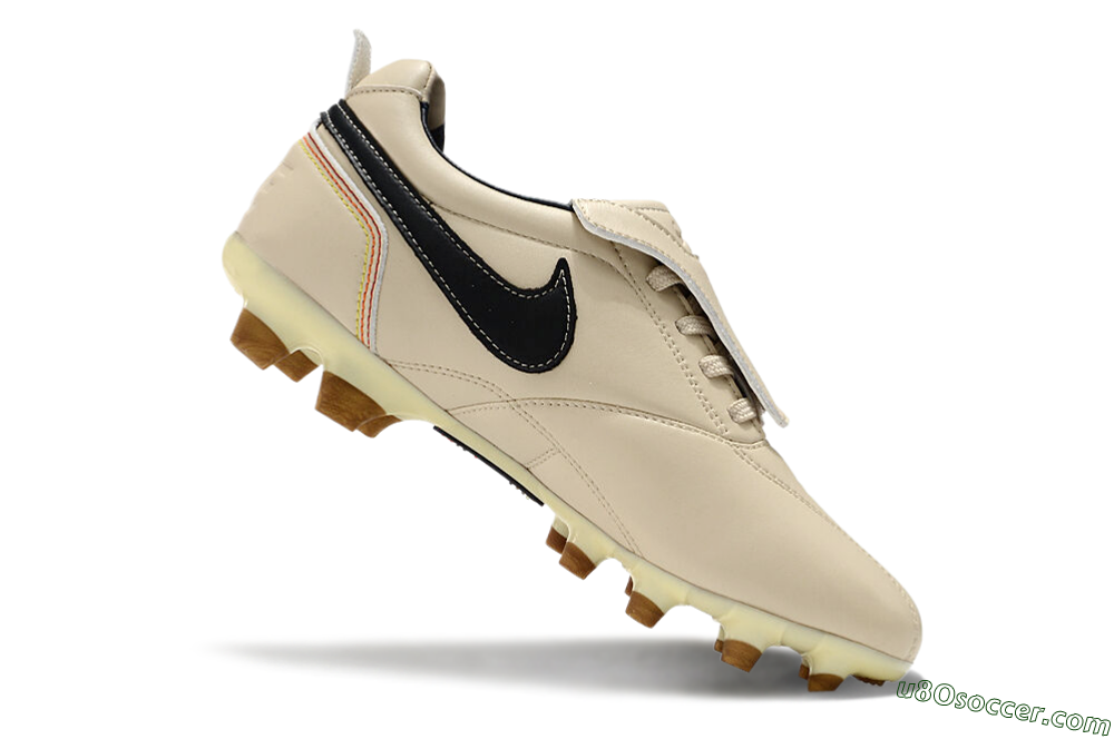 Ronaldo x Nike Tiempo Legend R10 Elite FG Firm Ground Soccer Cleats - Beige/Black 4