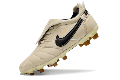 Ronaldo x Nike Tiempo Legend R10 Elite FG Firm Ground Soccer Cleats - Beige/Black