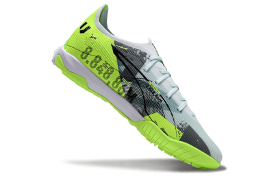 Puma Ultra 5 Ultimate TF Artificial Turf Soccer Shoes - Grey/Green/Black