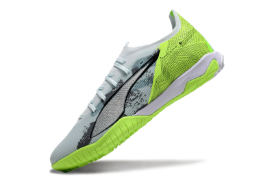 Puma Ultra 5 Ultimate TF Artificial Turf Soccer Shoes - Grey/Green/Black