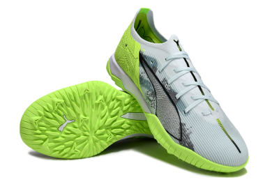 Puma Ultra 5 Ultimate TF Artificial Turf Soccer Shoes - Grey/Green/Black