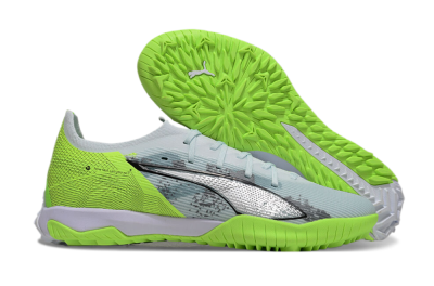 Puma Ultra 5 Ultimate TF Artificial Turf Soccer Shoes - Grey/Green/Black