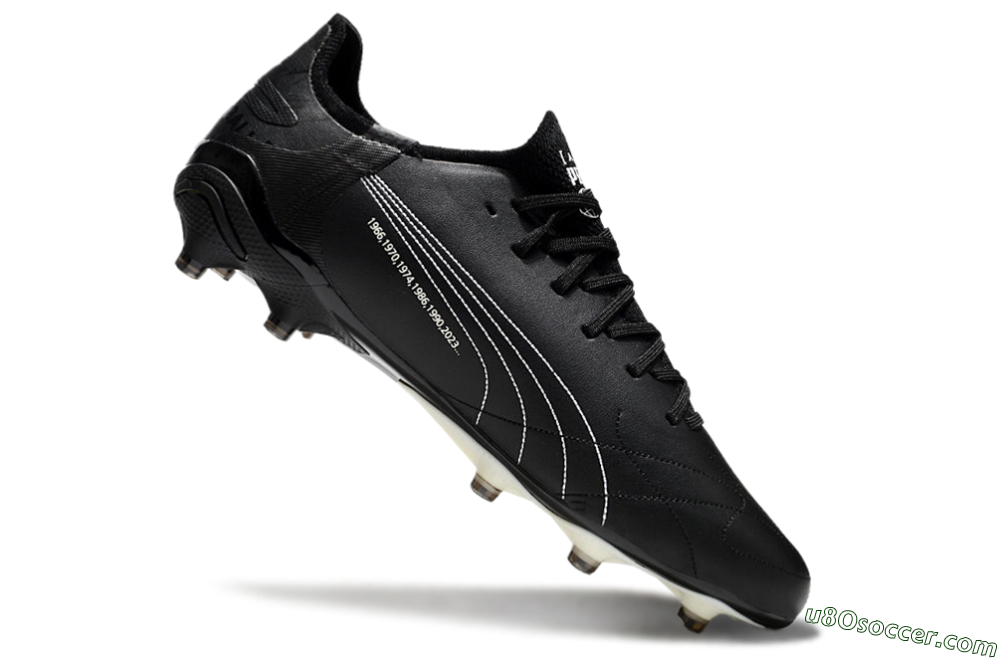 AOF x Puma King Ultimate FG Firm Ground Soccer Cleats - Black/White 4