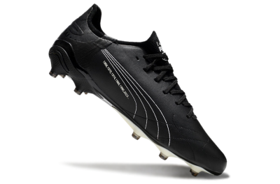 AOF x Puma King Ultimate FG Firm Ground Soccer Cleats - Black/White