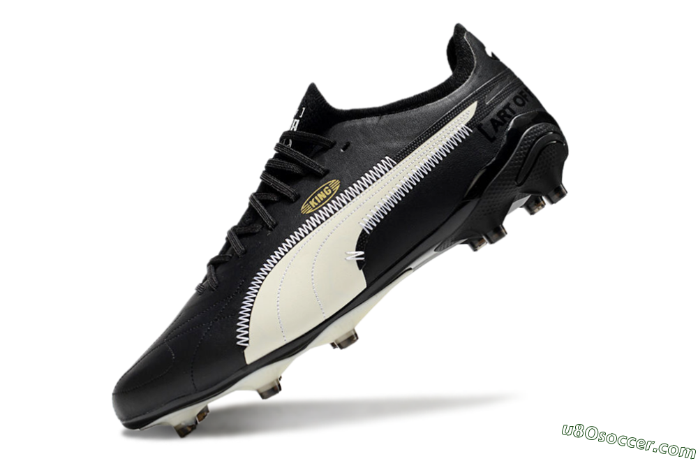 AOF x Puma King Ultimate FG Firm Ground Soccer Cleats - Black/White 5