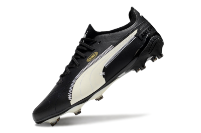 AOF x Puma King Ultimate FG Firm Ground Soccer Cleats - Black/White
