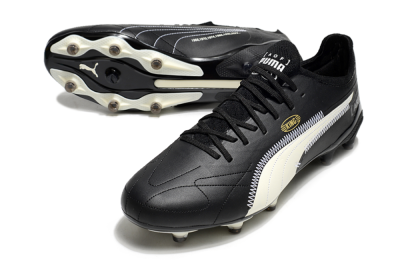 AOF x Puma King Ultimate FG Firm Ground Soccer Cleats - Black/White