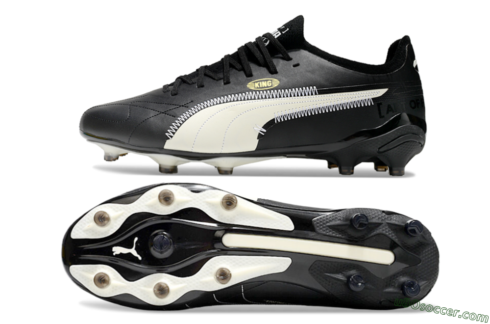 ⭐️K⭐️ No.80 Puma King Ultimate Launch Edition FG Soccer Cleats - Black/Red