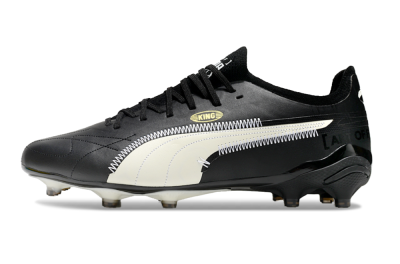 AOF x Puma King Ultimate FG Firm Ground Soccer Cleats - Black/White
