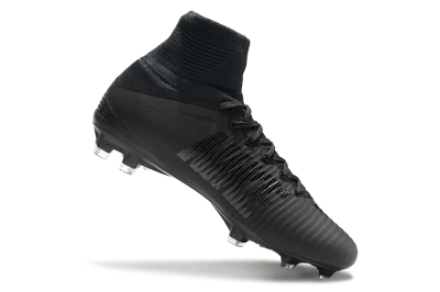 Nike Zoom Mercurial Superfly 5 Elite FG Firm Ground Soccer Cleats - Black/Black