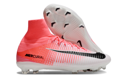 Nike Zoom Mercurial Superfly 5 Elite FG Firm Ground Soccer Cleats - Pink/White/Black