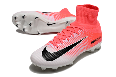 Nike Zoom Mercurial Superfly 5 Elite FG Firm Ground Soccer Cleats - Pink/White/Black