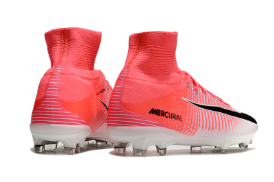 Nike Zoom Mercurial Superfly 5 Elite FG Firm Ground Soccer Cleats - Pink/White/Black