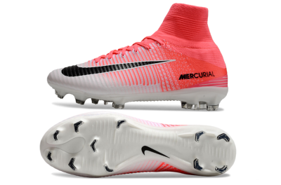 Nike Zoom Mercurial Superfly 5 Elite FG Firm Ground Soccer Cleats - Pink/White/Black