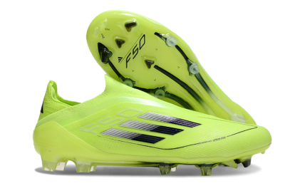 Adidas F50 Elite Laceless FG Firm Ground Soccer Cleats - Yellow/Black