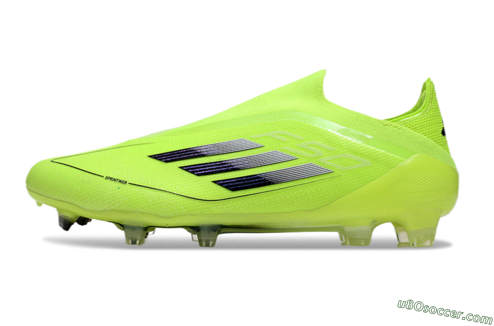 Adidas F50 Elite Laceless FG Firm Ground Soccer Cleats - Yellow/Black 2