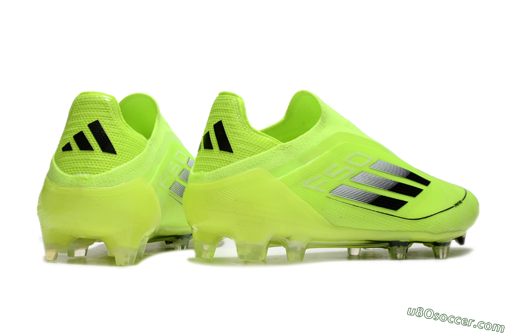 Adidas F50 Elite Laceless FG Firm Ground Soccer Cleats - Yellow/Black 6