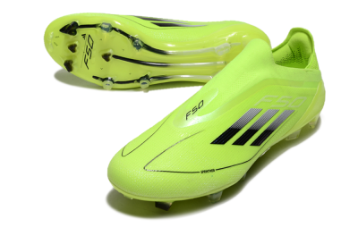 Adidas F50 Elite Laceless FG Firm Ground Soccer Cleats - Yellow/Black