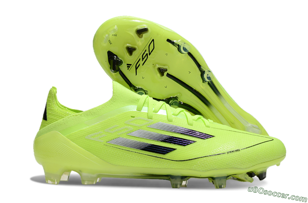 Adidas F50 Elite FG Firm Ground Soccer Cleats - Yellow/Black 1