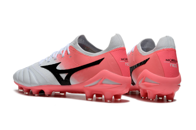 Mizuno Morelia Neo IV Bate FG Firm Ground Soccer Cleats - White/Pink/Black