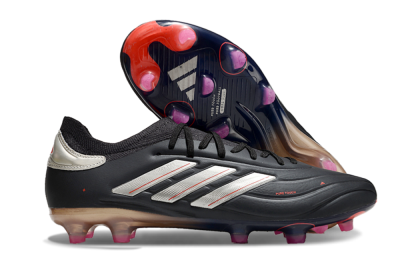 Adidas Copa Pure 2 FG Firm Ground Soccer Cleats - Black/White/Blue