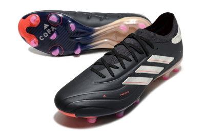 Adidas Copa Pure 2 FG Firm Ground Soccer Cleats - Black/White/Blue