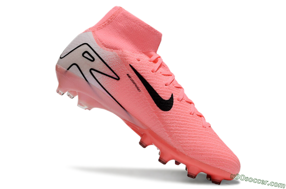 Nike Air Zoom Mercurial Superfly 10 Elite AG Artificial Grass Soccer Cleats - Pink/White/Black 4