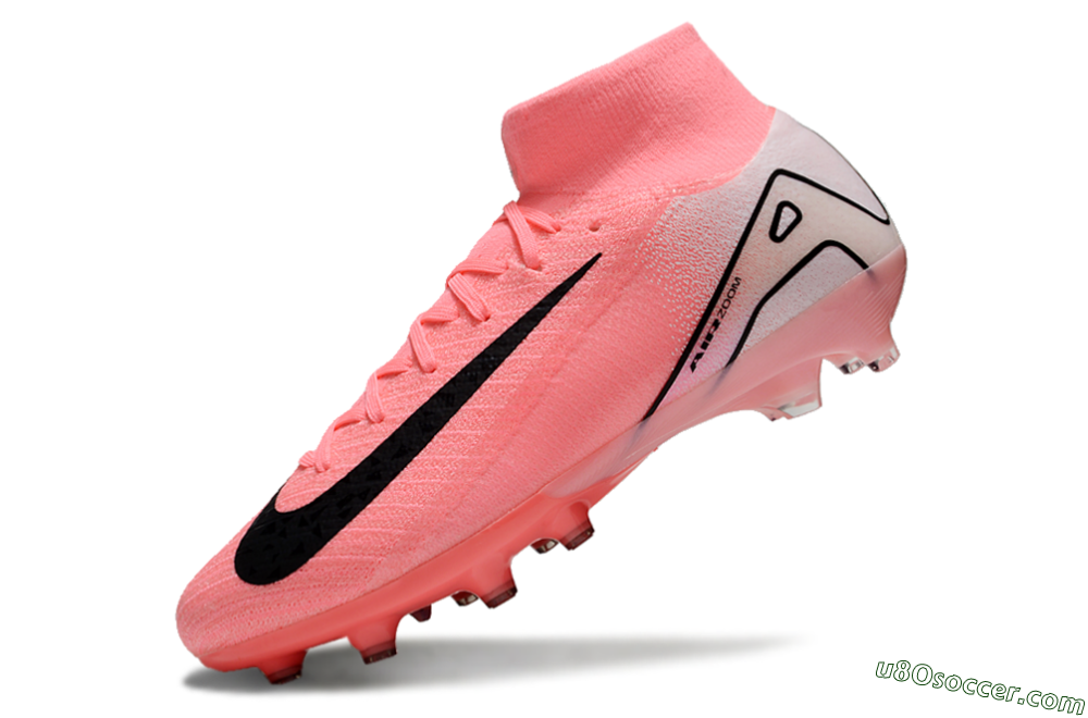 Nike Air Zoom Mercurial Superfly 10 Elite AG Artificial Grass Soccer Cleats - Pink/White/Black 5