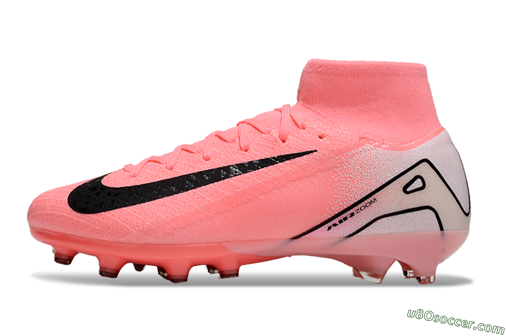 Nike Air Zoom Mercurial Superfly 10 Elite AG Artificial Grass Soccer Cleats - Pink/White/Black 2
