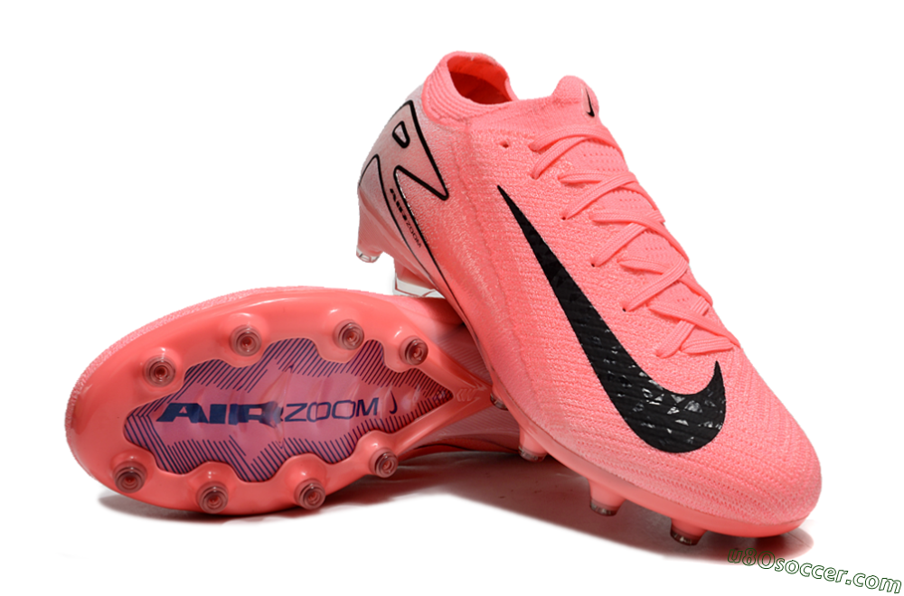 Nike Air Zoom Mercurial Vapor 16 Elite AG Artificial Grass Soccer Cleats - Pink/White/Black 4